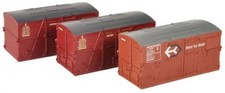 Bachmann OO 36-004A BD Large Containers Bauxite / Crimson (3 Pack)