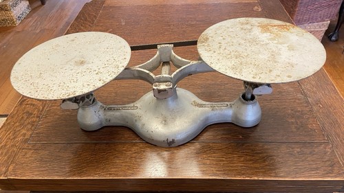 Antique Jacobs Bros Detecto Cast Iron Balance Scales No.1 New York USA 16 Lb Cap - Picture 6 of 12