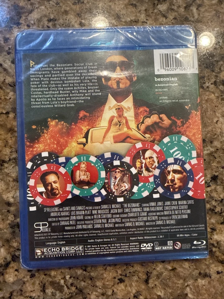 THE BEZONIANS Blu-ray DVD Combo NEW Sealed 2021 Crime Drama British Indie Film - Image 3 of 3