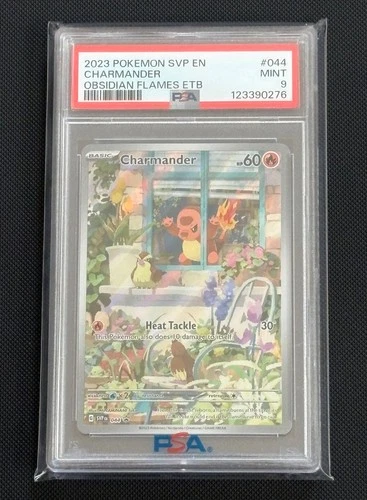 BLACK STAR PROMO 044 CHARMANDER OBSIDIAN FLAMES PSA 9