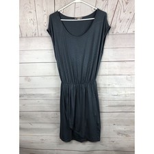 Banana Republic Dress Womens XS Dark Grey Jersey Knit Tulip Skirt Elastic Waist
