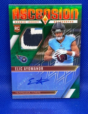 2025 Panini Phoenix Elic Ayomanor /25 RPA RC Rookie Patch Auto Ascension Mint-GM