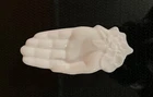Vintage Avon Milk Glass Hand With Floral Design Pin/Trinket/Soap/Ring Dish 5”
