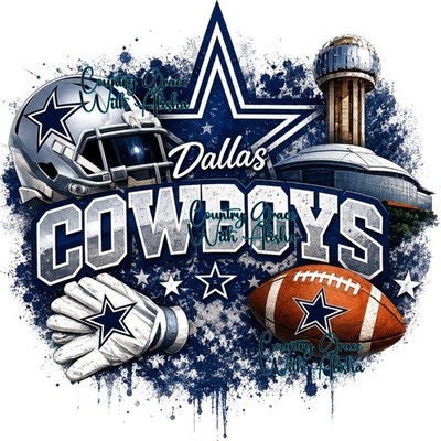 Sublimation Print Dallas Cowboys Football Ready to Press Paper Heat Transfer