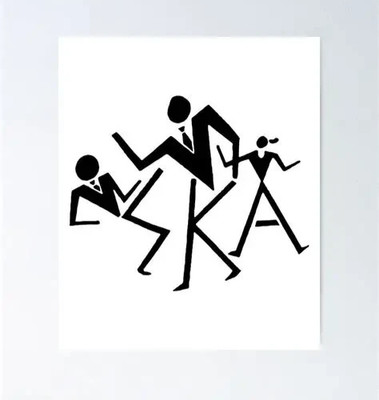 SKA Dancers Two Tone Mod Vinyl Decal Sticker Car Van Scooter Windscreen Laptop