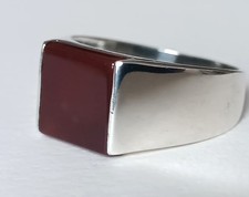 Herrenring Siegelring Silber Karneol     Größe = 70(22,3mm)