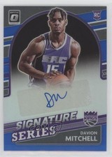 2021-22 Donruss Optic Signature Series Blue Prizm 19/25 Davion Mitchell Auto 2l4