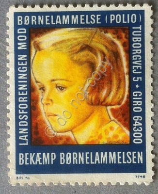 Dänemark - Erinnofilia Brieföffner Cinderella - Børnelammelse (Polio)