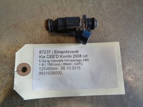Kia CEE'D Einspritzventil 353102B000 1.6i 85kW G4FC 87207