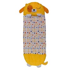 Happy Nappers Dusty Yellow Puppy Dog Pooch Sleepy Fluffy Sleeping Bag Pillow M