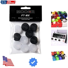 BLACK&WHITE Guitar Effects Pedal Footswitch Toppers
