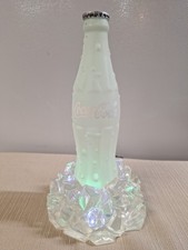 Coca-Cola Coke Display Lamp &ldquo;Deep Freeze&rdquo; Glass Lucite 3 Color Light Stand