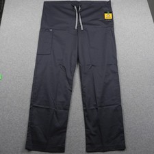WonderWink WonderWork Scrub Pants Unisex Large Pewter Gray Cargo Medical Uniform