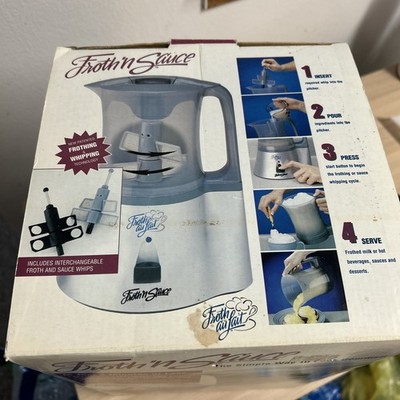Froth Au Lait Froth 'N Sauce Maker New Old Stock 2002 New Open Box