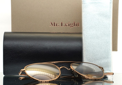 MR. LEIGHT Roku II S Brushed Bronze Mens Aviator Gradient Sunglasses 48-24-148