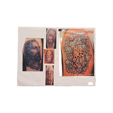 Traditional Style Tattoo Flash Sheet Shop Used 11"x17"