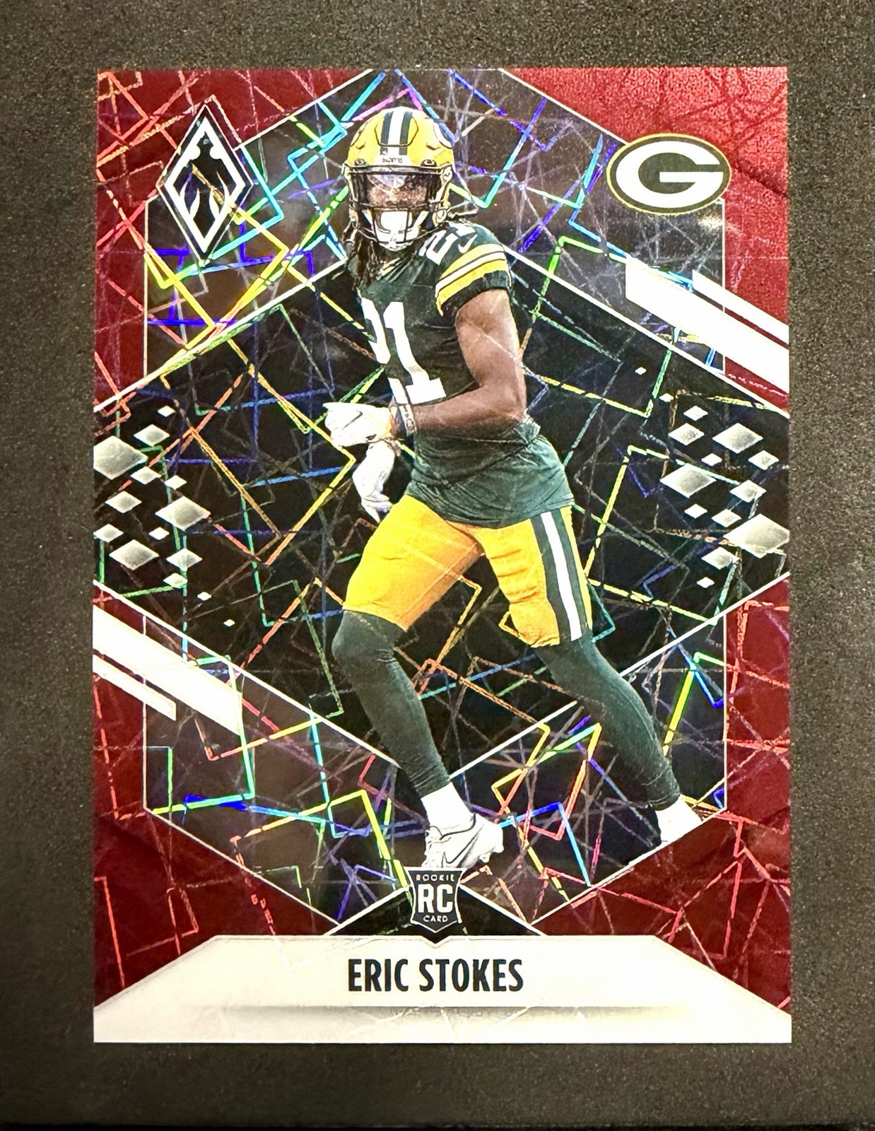 2021 Panini Phoenix - Eric Stokes #154 Red Lazer /285 (RC) Rookie - Packers
