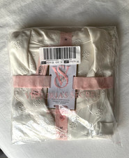 Victoria's Secret Modal Soft Eyelet Short Pajama Set in White NWT, M