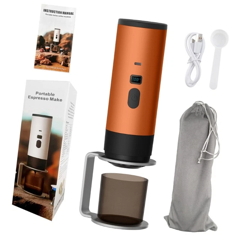 Portable Wireless Coffee Maker For Instants Heating 90°C Detachable Component