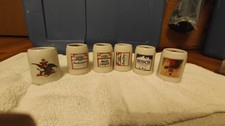 Vintage Anheuser-Busch Mini Vintage Beer Mug Shot Glass Set Budweiser Bud Light