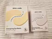 New- Grace & Stella Energizing Eye Masks and Restoring Eye Masks 