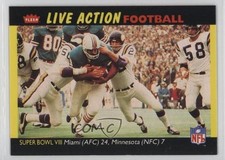 1987 Fleer Live Action Football Larry Csonka Super Bowl VIII #72 HOF 0xy0