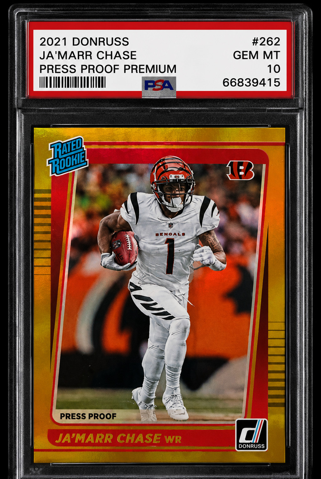 JaMarr Chase Panini Donruss #262 Press Proof Premium