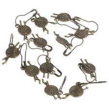 12 Pcs Crochet Locking Stitch Makers Markers for Knitting Lobster Clasp Charms