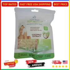 Coconut Makeup Remover Wipes 25ct – Moisturizing Softening Cleansing Towels