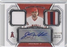 2012 Museum Collection Signature Swatches Dual Relics Jordan Walden Auto 1c7