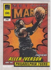 ALLEN IVERSON 2021 Donruss NET MARVELS Basketball Card WHITE PRESS PROOF 76ers!