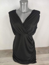 GRACE KARIN Women's Sleeveless Bloack Ruched Sheath Wrap Dress Size Large A653-4