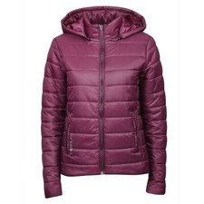 Ladies Quilted Puffer Jacket Hooded Body Warmer Womens Winter Riding Padded Coat