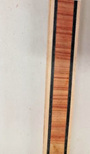 Wood veneer inlay strips 5/8"x24"x1/24,Tulip,ebeny and maple 2 pcs