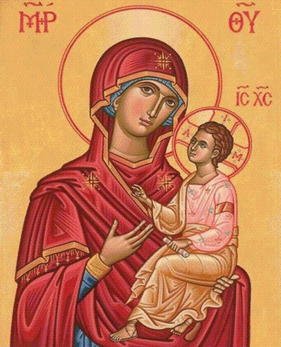 Icon Madonna Virgin Mary Baby Jesus Cross Stitch Design Inc Pattern Keeper File - Picture 2 of 13