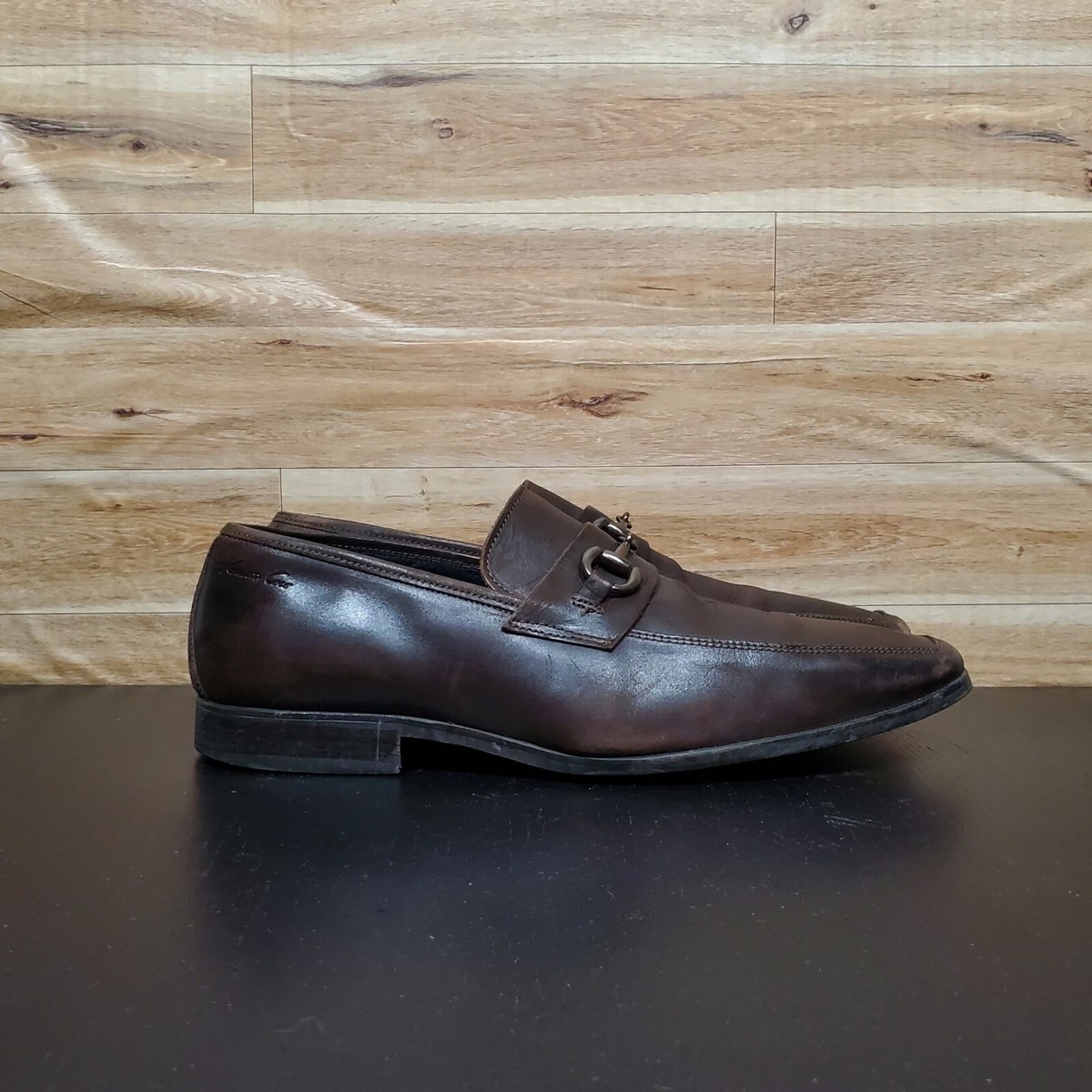 Kenneth Cole Dark Brown Leather Men\'s Loafers Size 11 Kenneth Cole Reaction Loafer Brown Casual Shoes for Men | eBay main image 4