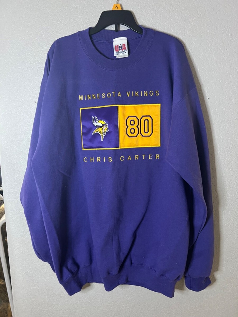 Vintage NFL Minnesota Vikings Chris Carter USA Sport Club L 