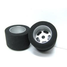 H R Racing HR1210 27 x 18mm SBR Foam Tire w/ Wheel 1/8 Axle 2 1:24 Slot Car
