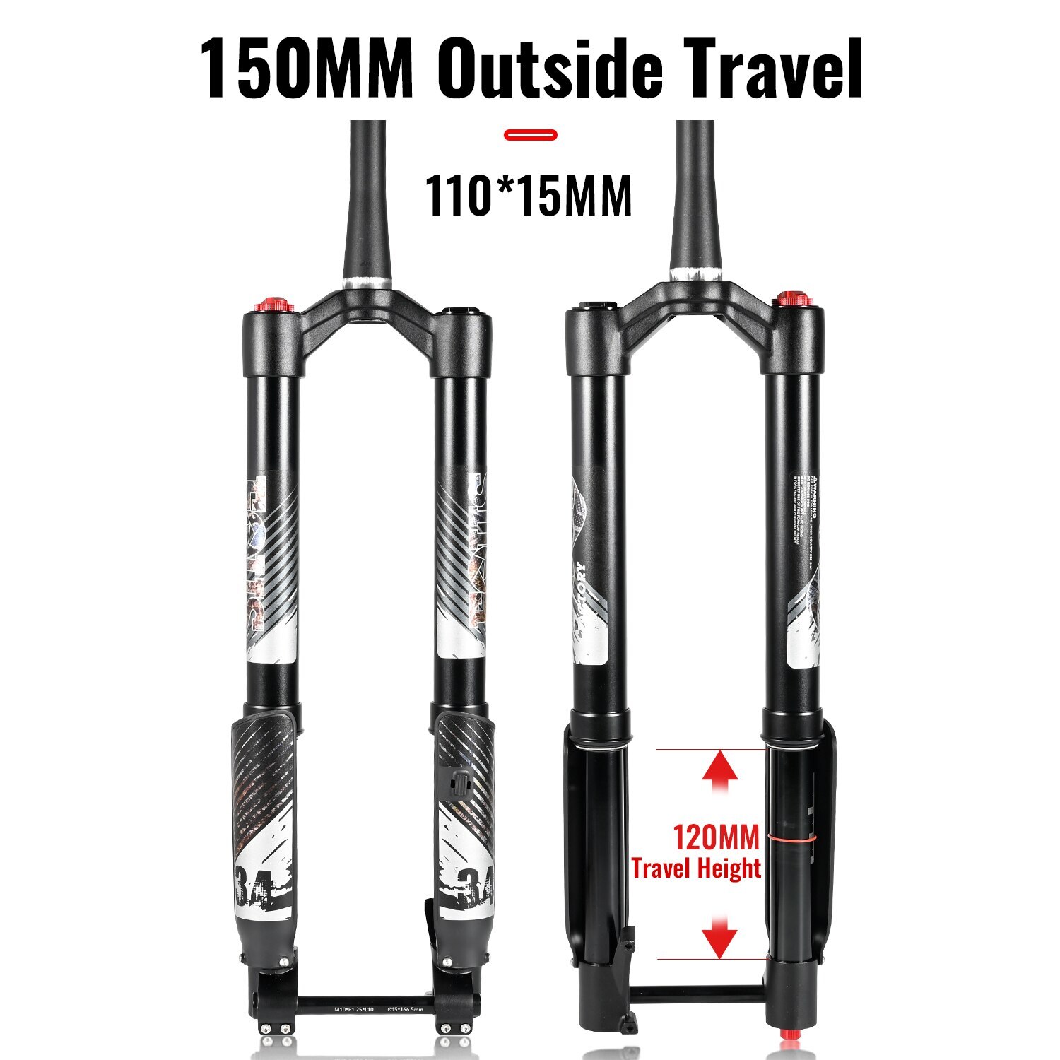 BOOST 26 27.5 29" Inverted Suspension Fork Mountain Bike Damping Disc