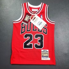 100 Authentic Michael Jordan Mitchell Ness 97 98 Bulls Jersey S4 Boys Preschool