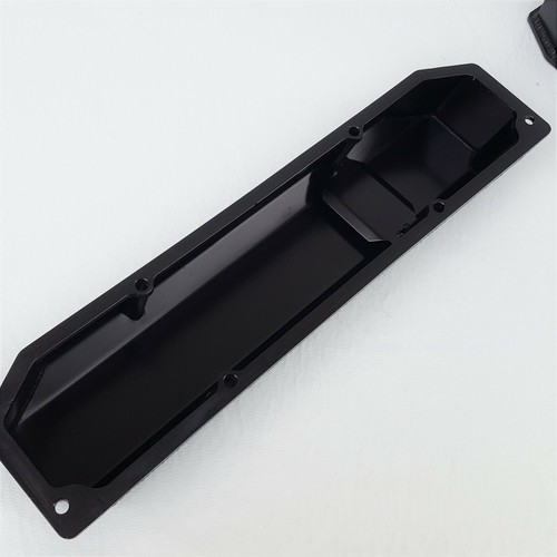 Big Block Mopar Black Fabricated Aluminum Valve Covers & Breathers