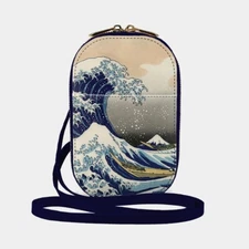 Monarque Hokusai The Great Wave Crossbody Purse Wallet Bag #88022