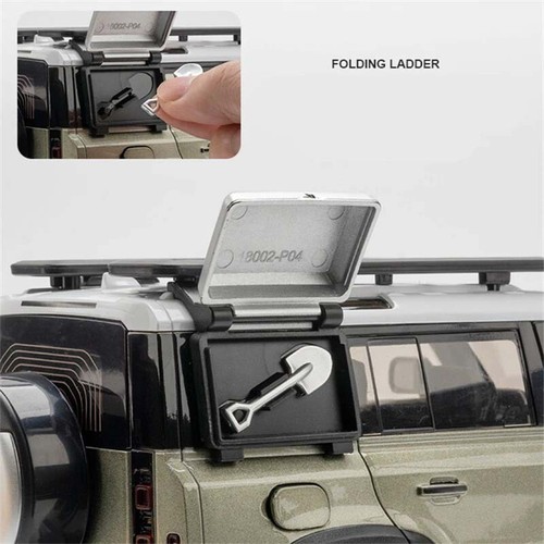 1/18 Range Rover Defender SUV Alloy Car Model Diecast Metal Off-road Vehicles - Picture 8 of 26
