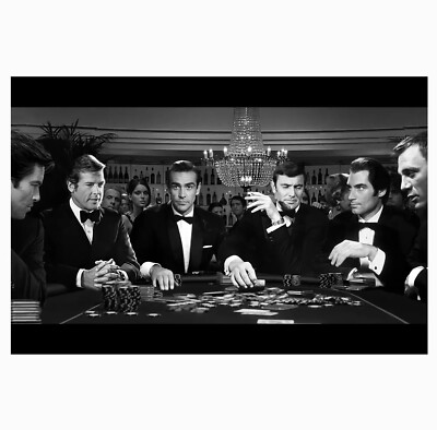 James Bond Poker Game Poster