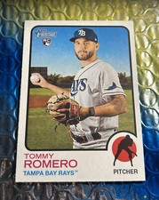2022 Topps Heritage High Number #533 Tommy Romero  RC Rookie Tampa Bay Rays