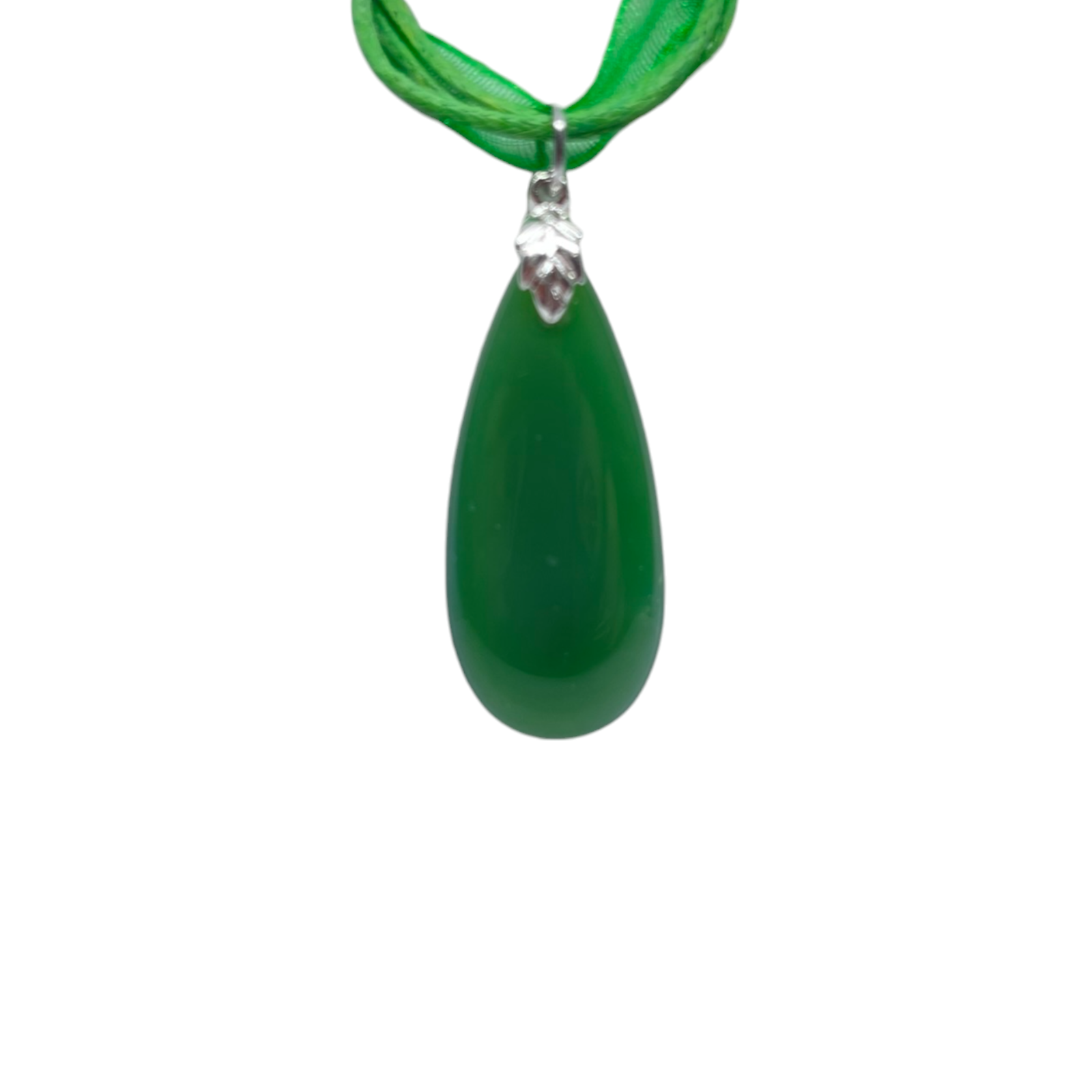 Jade Teardrop Pendant with Necklace eBay