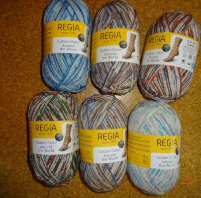 97,50  /1 kg Regia Cotton Color The World Sockenwolle 100 g Baumwolle