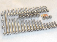 Suzuki RM125 TVWXY 96-00 Engine Cylinder Exhaust, Stainless Allen Bolt & Nut Kit