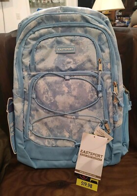 Surge Sport Backpack, Blue Galaxy, Adjustable Comfortably Padded Straps, New 18''