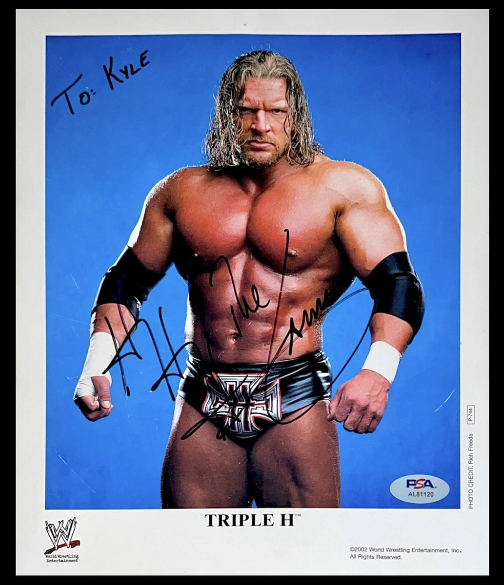 Triple H Signed In Wrestling Autographed Photos for sale | eBay